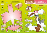 Vystřihovánka - Kravička a prasátko - zvětšit obrázek