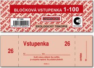 Bločkové vstupenky 1 - 100 čísel