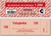 Bločkové vstupenky 1 - 200 čísel