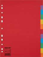 Kartonové rozlišovače Economy, A4 - 12 listů - zvětšit obrázek