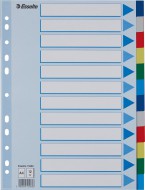 Plastové rozlišovače, A4 - 12 listů - zvětšit obrázek