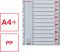 Plast. rejstříky A4 1-12 maxi