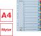 Mylar rejstříky A4 1-20