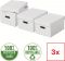 Esselte Home úložný box velikost M, set 3 ks, bílá