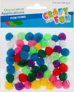 Kuličky POMPON 60ks mini - zvětšit obrázek
