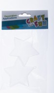 Ozdoba plastové hvězdy 7,5cm 2ks CF 
