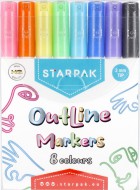 Popisovače konturové METALIC 8 ks OUTLINE - zvětšit obrázek