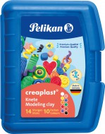 Plastelína Creaplast 10 barev, modrá krabička