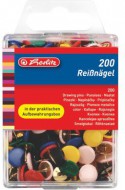 Herlitz - Napínáčky 200 ks, barevné - zvětšit obrázek