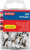 Herlitz - Napínáčky 200 ks, bílé - zvětšit obrázek
