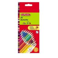 Pastelky 24 barev, trojhranné, Herlitz - zvětšit obrázek