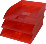 Herlitz - Zásuvka odkládací červená, transparentní