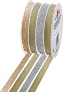 Stuha multi 4 x 10 mm x 3 m, glitrová