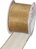 Stuha textilní 2mx40mm, zlatá