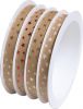 Stuha multi 4x10 mm x 3 m, hnědá s hvězdičkami