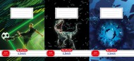 Sešit 524 A5/20 listů, linka mix