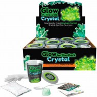 Krystaly rostoucí svítící ve tmě experimentální vědecká sada fosforeskuje