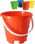 Kyblík barevný na písek hrad 17cm, 4 barvy