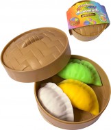 Knedlíček Squishy Dumpling mačkací antistresový vroubkovaný set 3ks