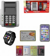 Platební terminál set s mobilem a hodinkami na baterie Světlo Zvuk