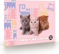 Desky na číslice Mazlíčci - kočky