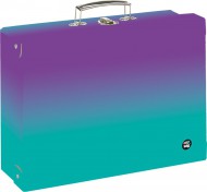 Kufřík lamino hranatý A4 OXY Ombre Purple- blue