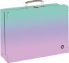 Kufřík lamino hranatý A4 OXY NEXT Ombre Pink
