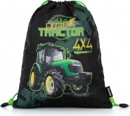 Sáček na cvičky traktor tmavý