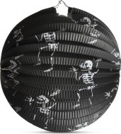 Lampión Halloween kulatý - kostlivci, 25 cm - zvětšit obrázek