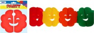 Girlanda papír G07 smile 4m (17 x 17 cm) 1041914