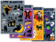 Okenní fólie halloween glitr HA001 30x42cm 1041940
