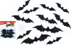 Set samolepky na zeď - 12ks netopýrů 