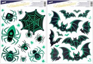Okenní fólie halloween svítící 30x42cm 3003 1042297