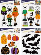 Dekorace na zeď halloween HA02 26x19cm 2archy 1042338