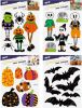 Dekorace na zeď halloween HA02 26x19cm 2archy 1042338