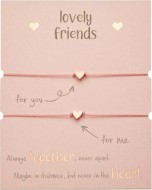 Gifty - Lovely Friends náramek - rg. plated Heart 
