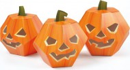 Dýně na Halloween 3 kusy, skládanka z kartonu 1120008 - zvětšit obrázek