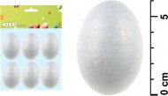 Vajíčko 6cm/6ks polystyren 2221333