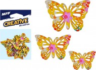 Dekorace motýl žlutý 12ks - zvětšit obrázek