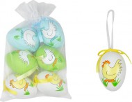 Vajíčka plast 6cm/6ks WBG sáček 2221581 - zvětšit obrázek