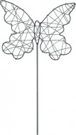 Zápich motýl kov 45cm 2221642