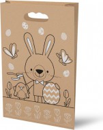Taška velikonoční papír hnědý 26x41x11 5251207