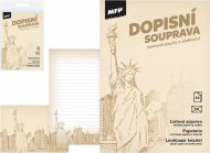 Dopisní papír barevný LUX 5+10 (New York) 