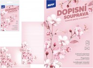 Dopisní papír barevný LUX 5+10 (Květy) 