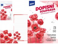 Dopisní papír barevný LUX 5+10 (Květy) 5550349