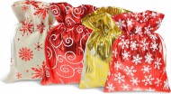Sáček textil vánoční 18x23cm, mix 5800724 - zvětšit obrázek