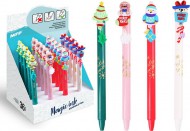 Kuličkové pero gumovací X-mas, 0,5, modré 6001208 - zvětšit obrázek