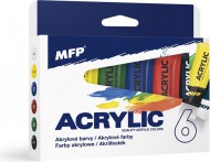 Akrylové barvy set 6 x 75ml 