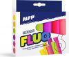 Křídy M chodníkové fluo kulaté 6 ks mix barev - krabička 6320142