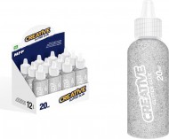 Lepidlo glitrové 20ml stříbrné 6330760 - zvětšit obrázek